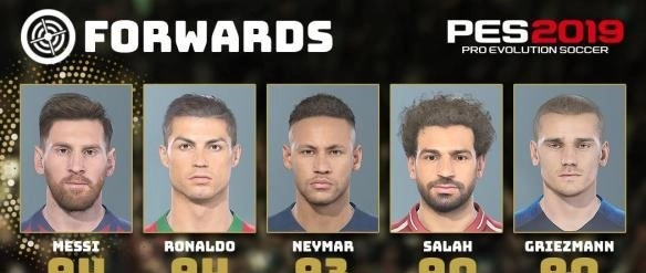 实况足球2019前场与中场能力值排名前五的球员盘点谁才是该位置的最强者