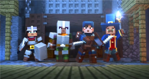 四人组队开启宝藏探险之旅！《我的世界：地下城》PC版有望于明年上线