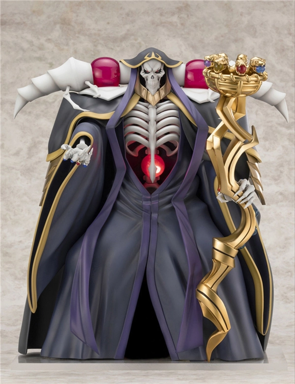 《Overlord》骨王手办鉴赏：细节精致且配备发光配件