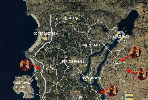 使命召唤15黑色行动4的吃鸡模式里，僵尸刷新在什么地方呀？想知道吃鸡模式中僵尸的具体位置