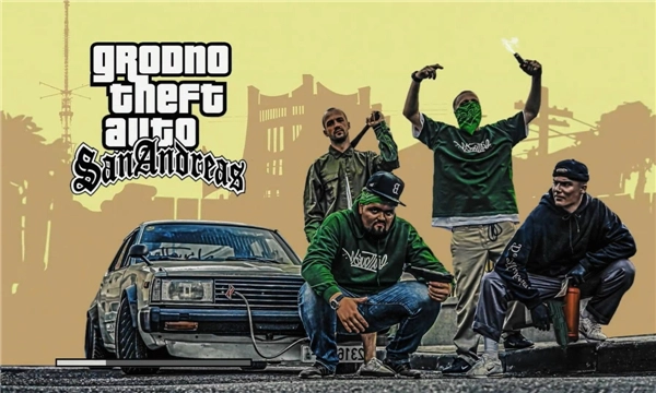 玩家自制《GTA：SA》真人短片路人对墙狂奔细节神还原