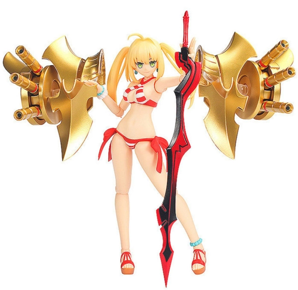 《Fate》尼禄泳装可动手办娇小暴君比基尼造型超吸睛