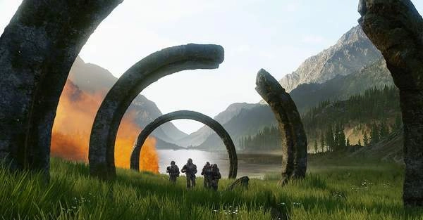 《光环：无限》全新概念艺术图曝光壮阔星空景致宛如画卷