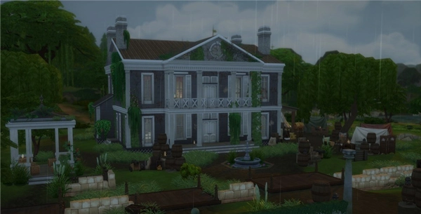 《模拟人生4》玩家还原《荒野大镖客2》豪华宅邸，每一处细节都力求逼真