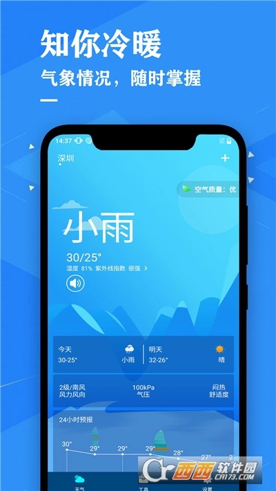 天气预报降雨预警
