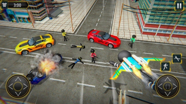 喷气飞行火柴人图1