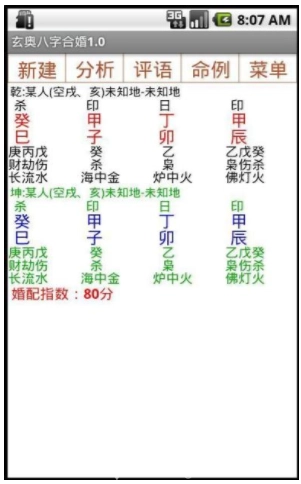 玄奥八字合婚apk(八字合婚免费算命详批)安卓手机版图2