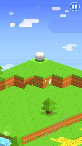 高尔夫球下落