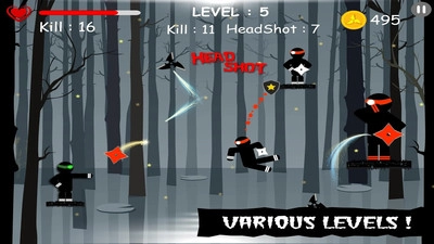 火柴人忍者飞镖图5