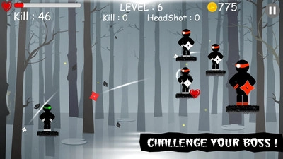 火柴人忍者飞镖图4