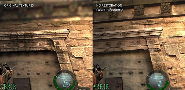 《生化危机4》真HD项目画面对比图呈现全新视觉效果