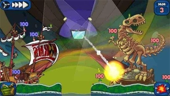 百战天虫2末日浩劫最新版图2