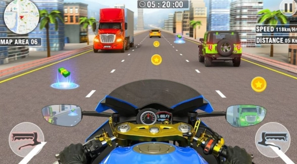 公路摩托车骑手驾驶图3