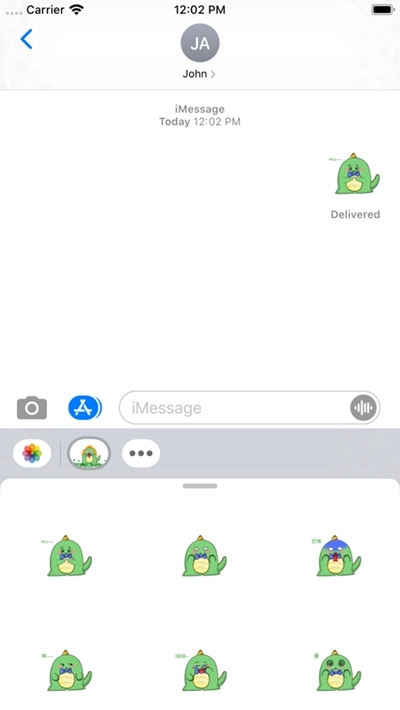 胖绿龙（表情贴纸素材）手机免费版(3)