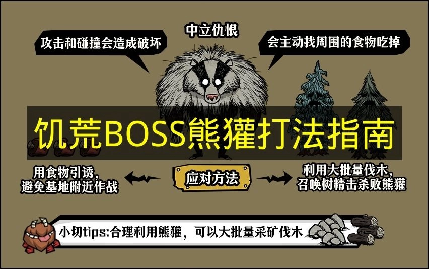 《饥荒》BOSS熊獾的击杀技巧分享