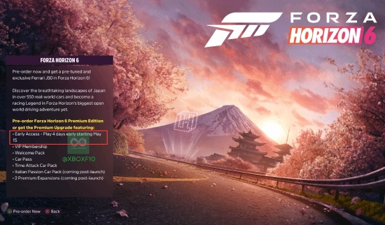 《極限競速：地平線6》發(fā)售日突然被泄露！5月就能上手游玩