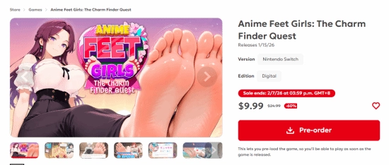 备受期待的NS2游戏《动漫美足少女》即将迎来发售时刻