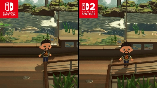 NS与NS2版《动物森友会》画面对决：分辨率提升 加载速度极快