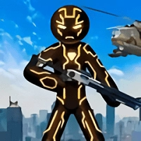 科幻火柴人繩索英雄游戲