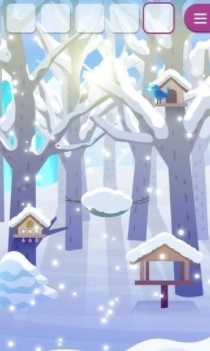 动物们与下雪的岛图1