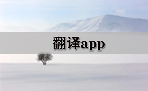 翻译应用程序汇总-哪款翻译应用程序更出色