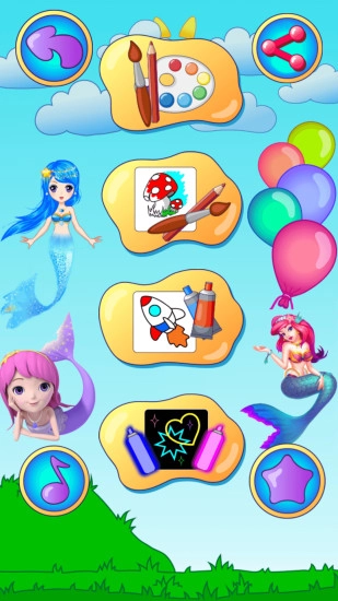 人鱼公主爱画画(4)