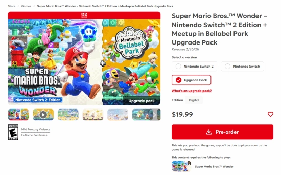 NS2版《超级马里奥兄弟：惊奇》重磅来袭！全新玩法及全新内容一同推出