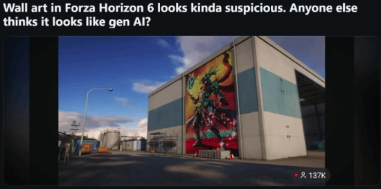色彩反常、细节违和！《地平线6》疑似采用AI美术引发争议