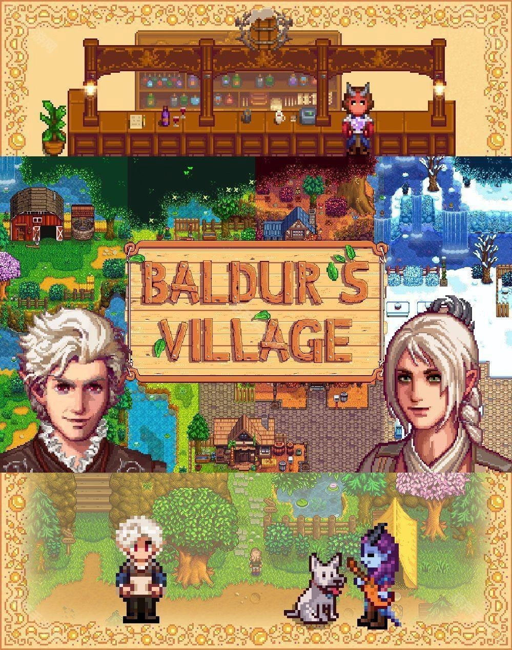 灵感源自《博德之门3》的《星露谷物语》MOD「博德村」目前已重新开放下载