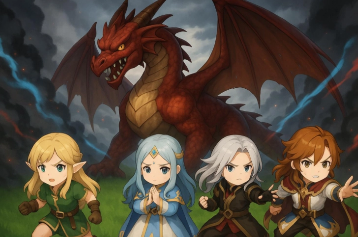 策略RPG游戏《无限技能勇者：女神之剑》采用关卡制设计，现已在双平台正式上架。