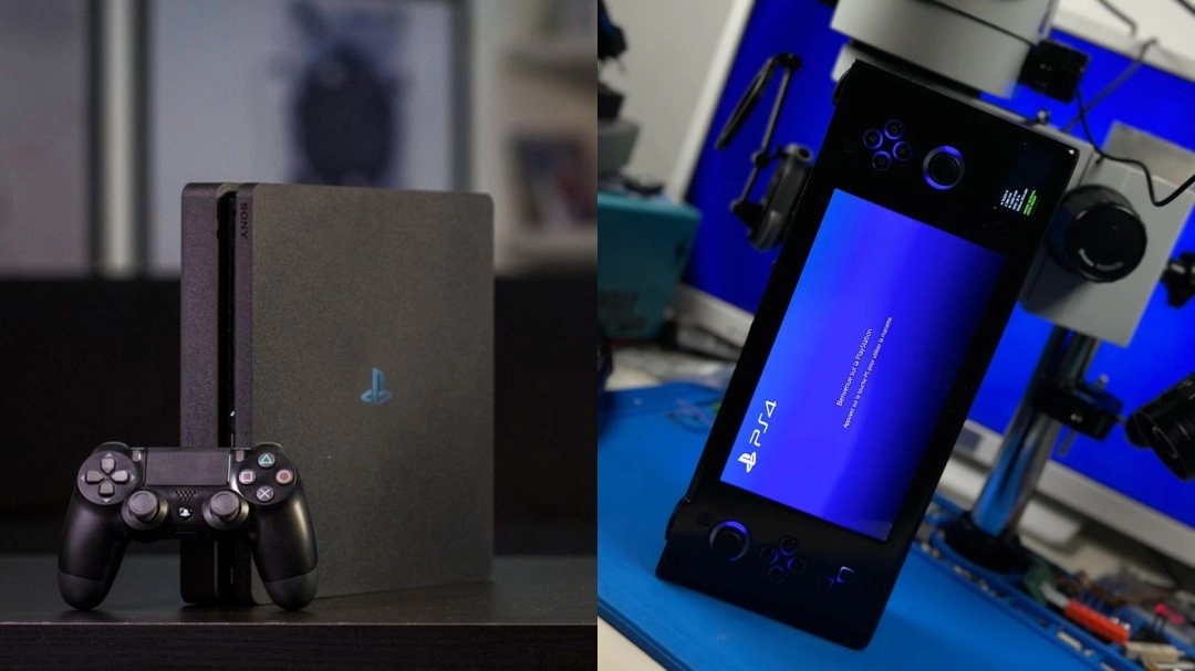 民间大神创意改造：PS4 Slim 被打造成7英寸掌上游戏机