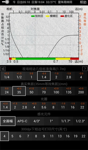 景深计算器免费版图2