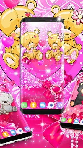 泰迪熊爱心动态壁纸官方最新版图5