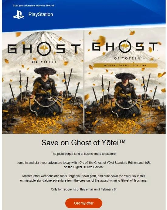 索尼玩套路？PS针对特定玩家推出《羊蹄山之魂》折扣活动！