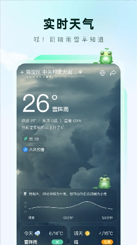 呱呱天氣老版截圖0