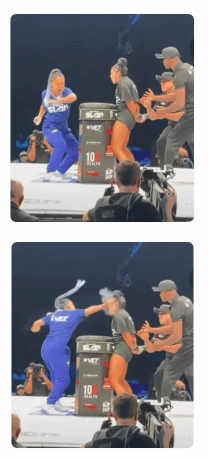 扇耳光大赛中国第一人坦言打不过张伟丽：我们之间的差距始终很大