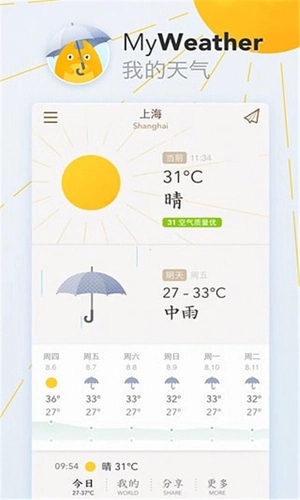 我的天气安卓版图1