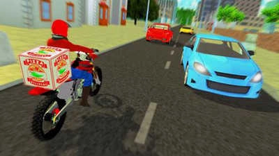 比萨自行车送货员模拟器手机最新版图3