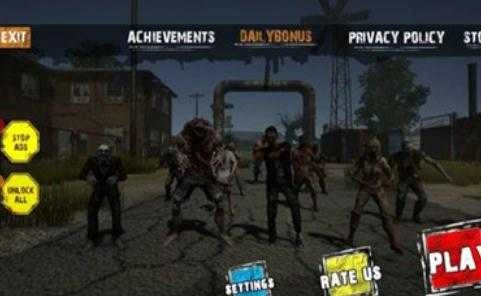 僵尸战争生存射击(Zombie War Survival Shooter)手游无广告版-图1