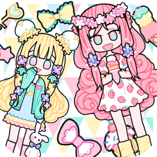 托卡粉彩少女换装游戏安装包