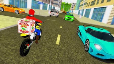 比萨自行车送货员模拟器手机最新版图4