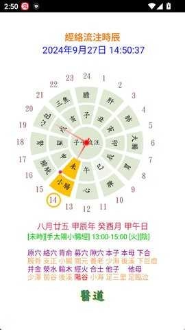 经络流注时辰钟(經絡流注時辰)手机最新版图2