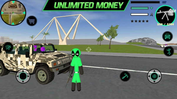 绿棍火柴人绳索英雄安卓官方版图1