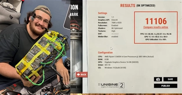 显卡PCB被打穿仍能使用！巴西技术达人逆天修复：不仅成功点亮，还刷新了世界纪录[多图]