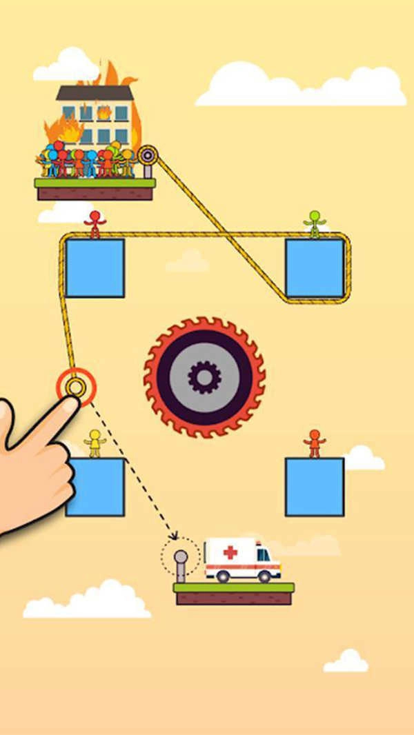 滑动绳索救援游戏正版图1
