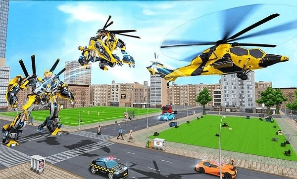 机器人变形直升机手游免费版