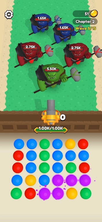 收集颜色炮弹官方版图2