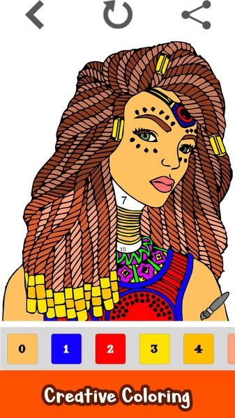 女孩发型着色书官方版图3