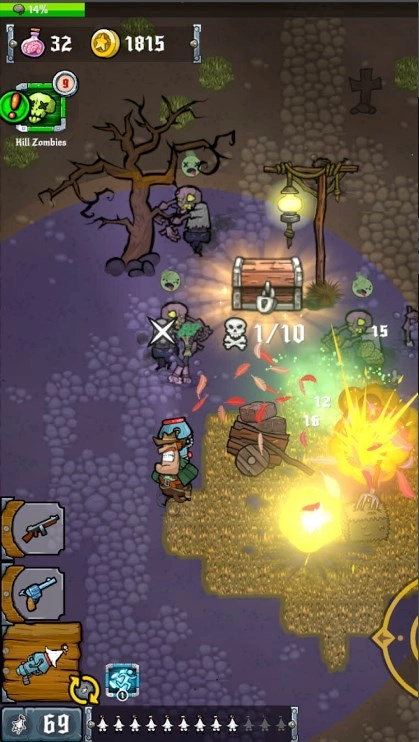 僵尸荒地游戏无广告版图1