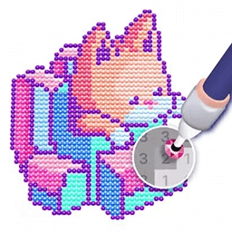 涂色格子画游戏绿色版